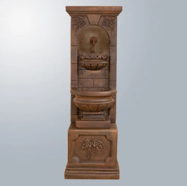 Giannini Garden St. Helena Fountain With Base For Rustic Iron Spout